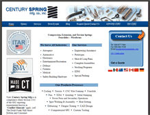 Tablet Screenshot of centuryspringmfg.com
